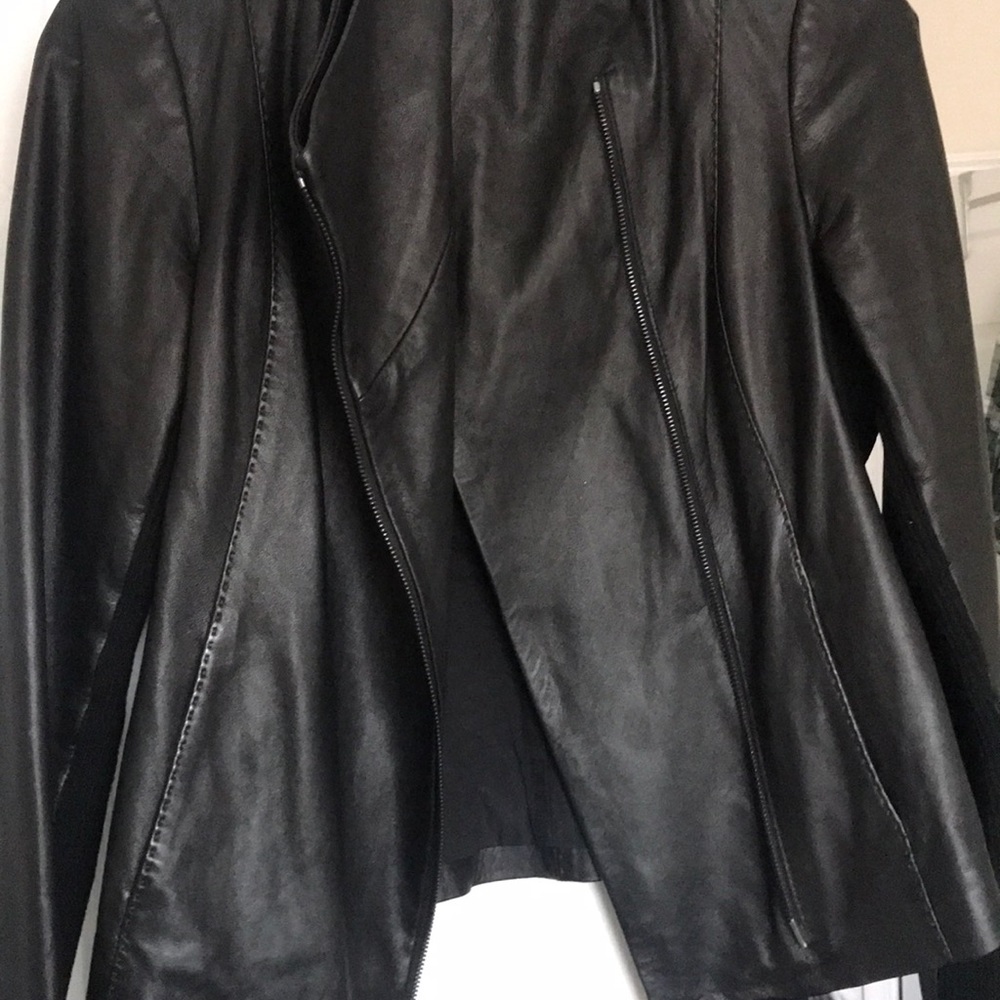Vince leather Scuba jacket - Picture 3 of 6